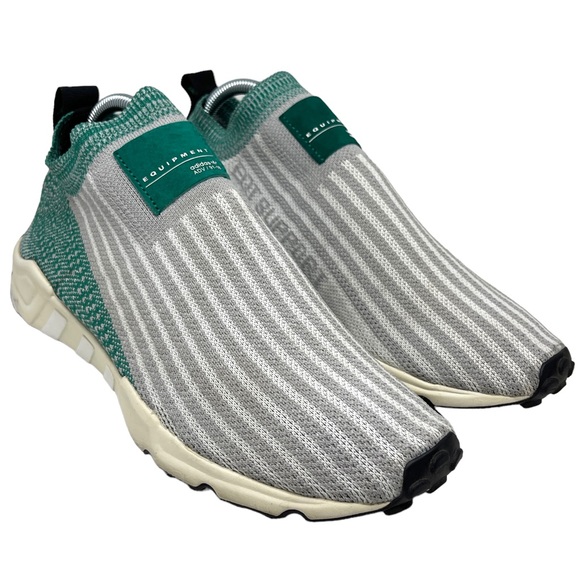 Adidas EQT Support Sock Grey Two Sub Green Sz 9 - Picture 2 of 8